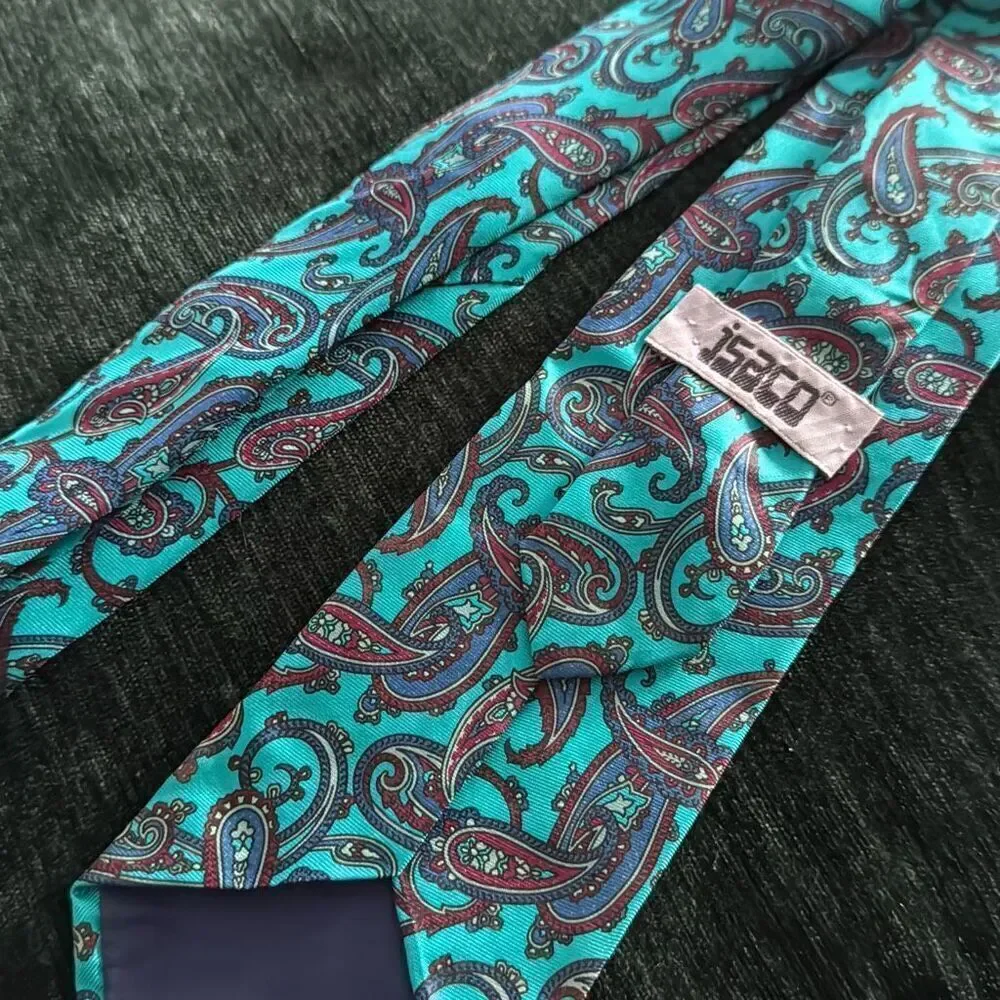 Jsaco %100 silk, made in Italy, vintage tie.